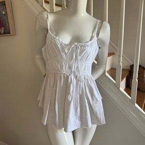 We The Free White Sleeveless Top Size L Never Worn